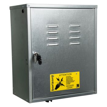 Security box for energiser and battery